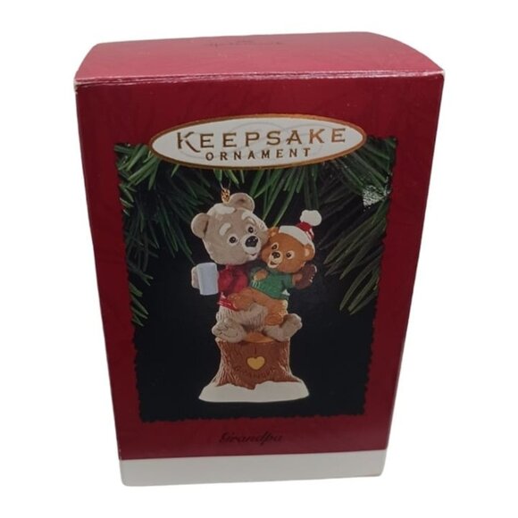 Hallmark & carlton vtg lot of 9 hand crafted ornaments bears - Picture 2 of 10